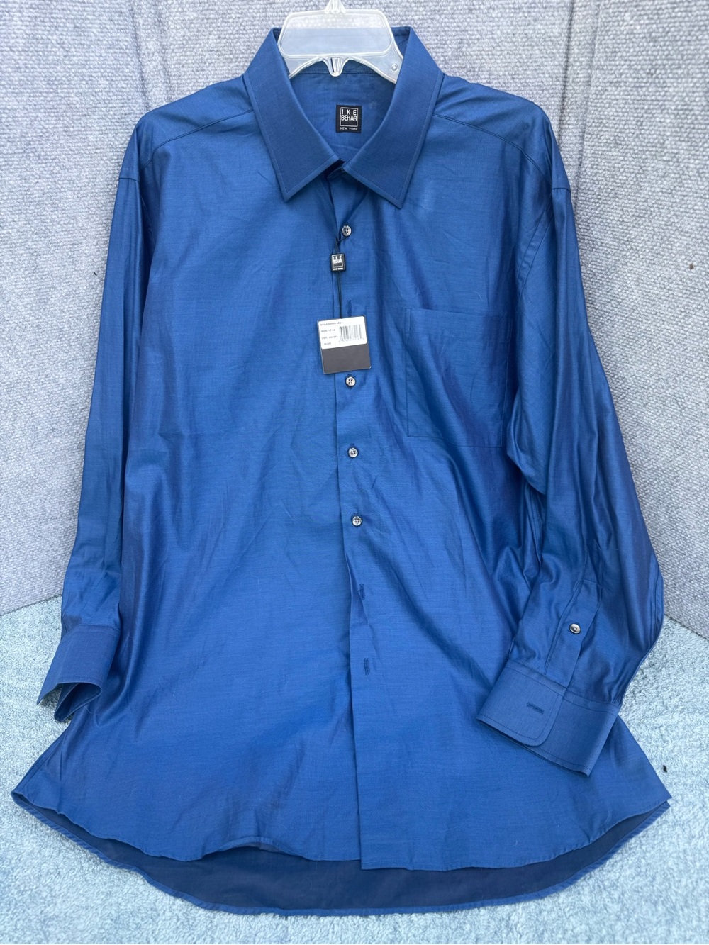Ike Behar Men's Royal Blue Long-Sleeve Dress Shirt